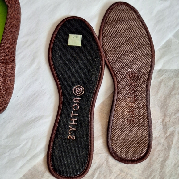 Rothy’s Retired Truffled Python Round Toe Flats Size 8.5 - Picture 16 of 16